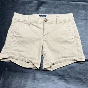 American Eagle Khaki Mid Shorts